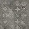 CERRAD gres softcement graphite decor patchwork rect 597x597x8 g1 m2